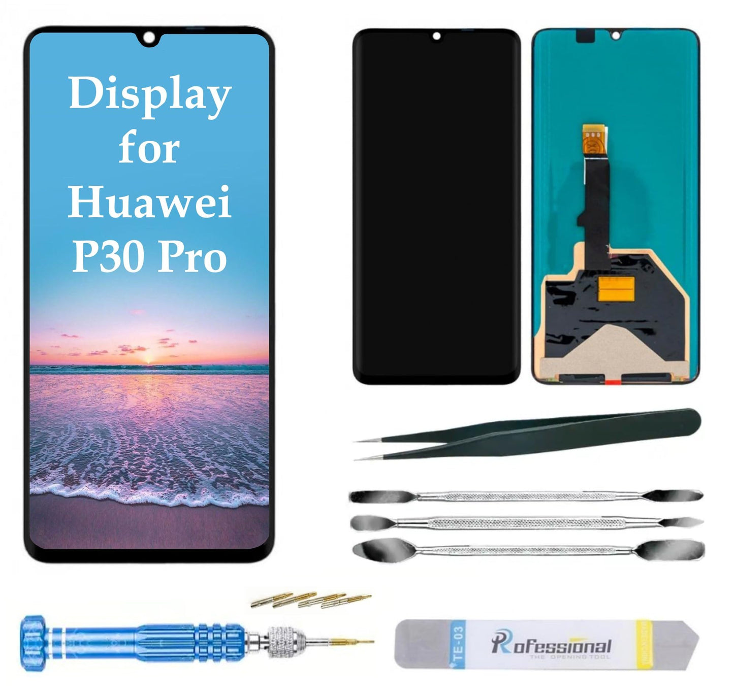 Display for Huawei P30 Pro VOG-L09 L29 AL00 LCD Incell Screen Replacement Digitizer Touchscreen with Tools Black